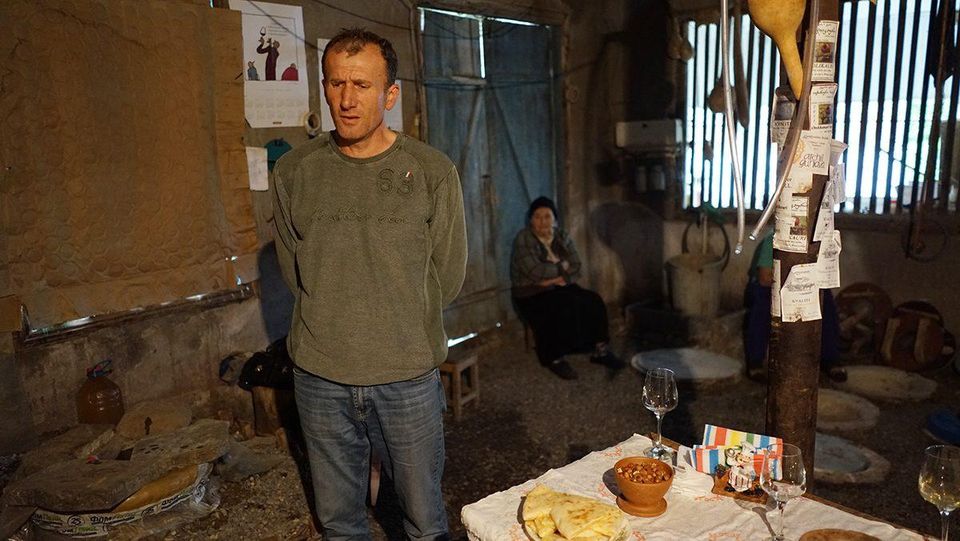 Archil Guniava in his garage winery in Imereti - LANA BORTOLOT